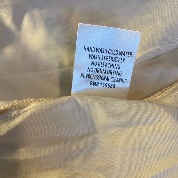 Pink Lily Floral Bohemian Maxi Dress w/ Tassels Size Small Orange Brown Cream - Picture 7 of 7